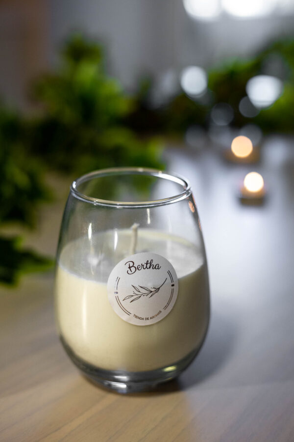 Glass Candle – 1 Pabilo